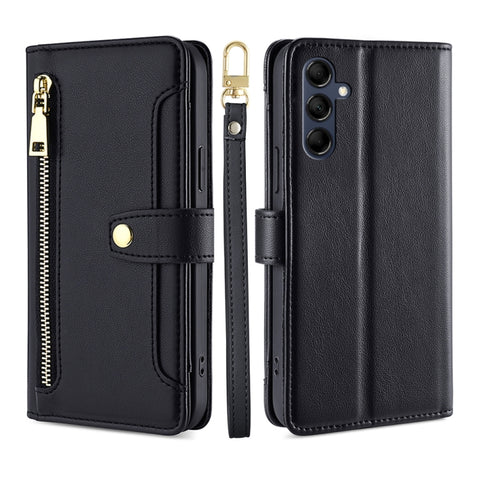 Sheep Texture Cross-body Zipper Wallet Leather Phone Case, For Samsung Galaxy A04e 4G, For Samsung Galaxy A54 5G, For Samsung Galaxy M14 5G