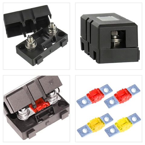 4 in 1 ANS-H Car Fuse Holder Fuse Box, 30A, 40A, 50A, 80A, 100A, 120A, 150A