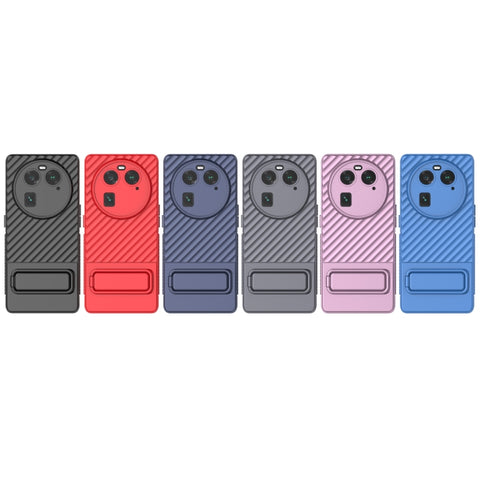 Wavy Texture TPU Phone Case with Lens Film, For OPPO Find X6 5G, For OPPO Find X6 Pro 5G
