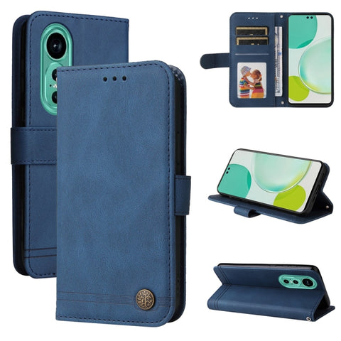 Skin Feel Life Tree Metal Button Leather Phone Case, For Huawei nova 14, For Huawei Enjoy 80, For Huawei nova 13 Pro, For Huawei nova 13 / nova 12, For Huawei Enjoy 70 Pro, For Huawei Enjoy 70, For Huawei nova 11 SE, For Huawei nova 12 Pro             ...