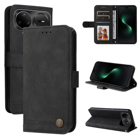 Skin Feel Life Tree Metal Button Leather Phone Case, For Huawei nova 16 SE 5G, For Huawei nova 16, For Huawei Enjoy 90 Pro Max 5G, For Huawei Enjoy 90 / Enjoy 90 Plus 5G, For Huawei Enjoy 80 Plus, For Huawei nova 15 Pro / nova 15 Ultra                 ...