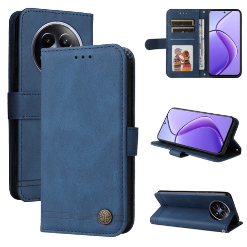 Skin Feel Life Tree Metal Button Leather Phone Case, For Realme 12, For Realme 12+, For Realme 12 Pro+, For Realme C67 4G Global, For Realme C67 5G / 11 5G Taiwan Version, For Realme 11 4G Global, For Realme C53 / Narzo N53, For Realme 11              ...