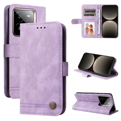 Skin Feel Life Tree Metal Button Leather Phone Case, For Realme C71 4G / C75 4G / 5G / 14x, For Realme 14 Global, For Realme 14 Pro+ Global, For Realme 14 Pro Global, For Realme GT 7 Pro, For Realme 13+, For Realme 13 Pro / 13 Pro+ / 12 Pro            ...