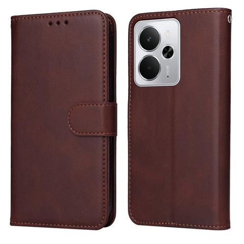 Classic Calf Texture Flip Leather Phone Case, For Realme C71 4G / C75 4G / 5G / 14x, For Realme 14 Global, For Realme 14 Pro+ Global, For Realme 14 Pro Global, For Realme GT 7 Pro, For Realme 13+, For Realme 13 Pro / 13 Pro+ / P1 Pro Global            ...