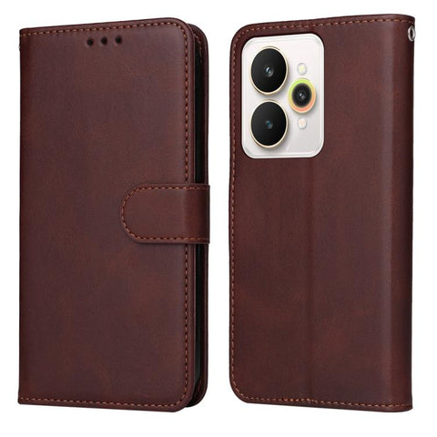 Classic Calf Texture Flip Leather Phone Case, For Realme P4R 5G / P4x 4G / C100 4G / C100i, For Realme 16 Pro+ 5G, For Realme 16 Pro 5G, For Realme P4x 5G, For Realme 15x 5G India / Realme C85 5G, For Realme C85 Pro 4G, For Realme 15T 5G               ...