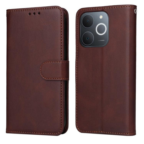 Classic Calf Texture Flip Leather Phone Case, For Realme P4R 5G / P4x 4G / C100 4G / C100i, For Realme 16 Pro+ 5G, For Realme 16 Pro 5G, For Realme P4x 5G, For Realme 15x 5G India / Realme C85 5G, For Realme C85 Pro 4G, For Realme 15T 5G               ...