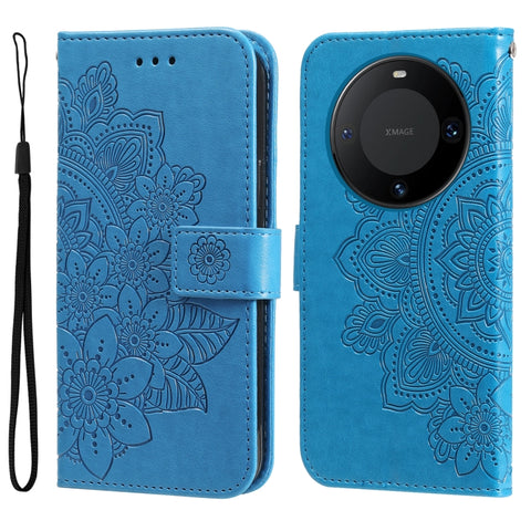 Seven-petal Flowers Embossing Leather Phone Case, For Huawei nova 14, For Huawei Enjoy 80, For Huawei nova 13 Pro, For Huawei nova 13 / nova 12, For Huawei Enjoy 70 Pro, For Huawei Enjoy 70, For Huawei nova 11 SE, For Huawei nova 12 Pro                ...