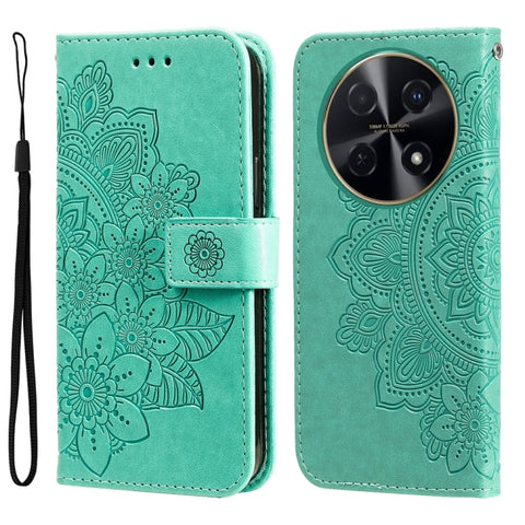 Seven-petal Flowers Embossing Leather Phone Case, For Huawei nova 14, For Huawei Enjoy 80, For Huawei nova 13 Pro, For Huawei nova 13 / nova 12, For Huawei Enjoy 70 Pro, For Huawei Enjoy 70, For Huawei nova 11 SE, For Huawei nova 12 Pro                ...