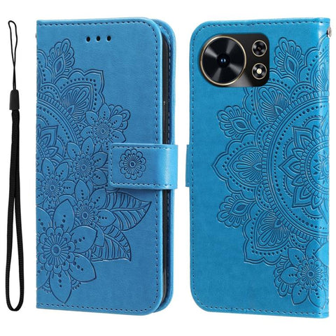 Seven-petal Flowers Embossing Leather Phone Case, For Huawei nova 16 SE 5G, For Huawei nova 16, For Huawei Enjoy 90 Pro Max 5G, For Huawei Enjoy 90 / Enjoy 90 Plus 5G, For Huawei Enjoy 80 Plus, For Huawei nova 15 Pro / nova 15 Ultra                    ...