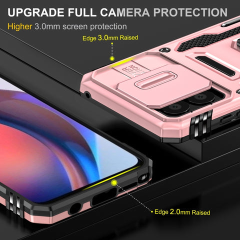 Armor PC + TPU Camera Shield Phone Case, For Motorola Moto G Stylus 2023, For Motorola Moto G32