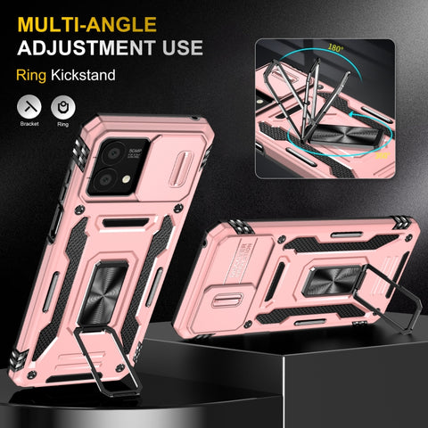 Armor PC + TPU Camera Shield Phone Case, For Motorola Moto G Stylus 2023, For Motorola Moto G32