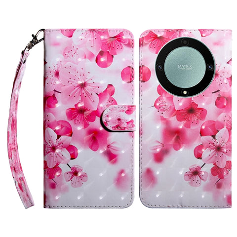 3D Painted Pattern Leather Phone Case, For Honor Magic5 Lite