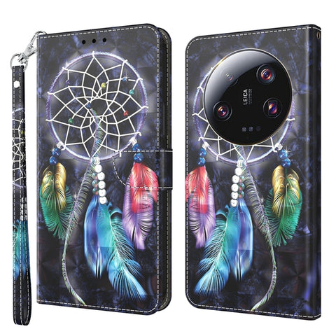 3D Painted Pattern Leather Phone Case, For Xiaomi Redmi Note 13 Pro+, For Xiaomi Redmi Note 13 Pro 5G, For Xiaomi 13T Pro, For Xiaomi 13 Ultra