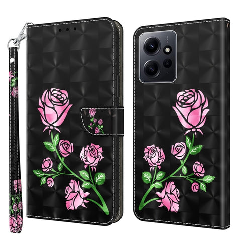 3D Painted Pattern Leather Phone Case, For Xiaomi Redmi Note  12 Pro+ 5G Global, For Xiaomi 12 Pro, For Xiaomi 12, For Xiaomi Redmi Note 10 Pro