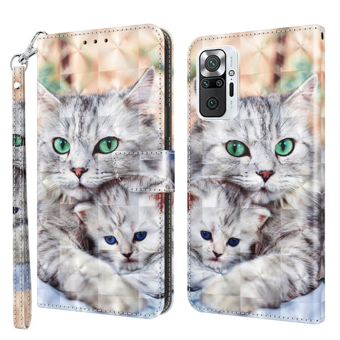 3D Painted Pattern Leather Phone Case, For Xiaomi Redmi Note  12 Pro+ 5G Global, For Xiaomi 12 Pro, For Xiaomi 12, For Xiaomi Redmi Note 10 Pro