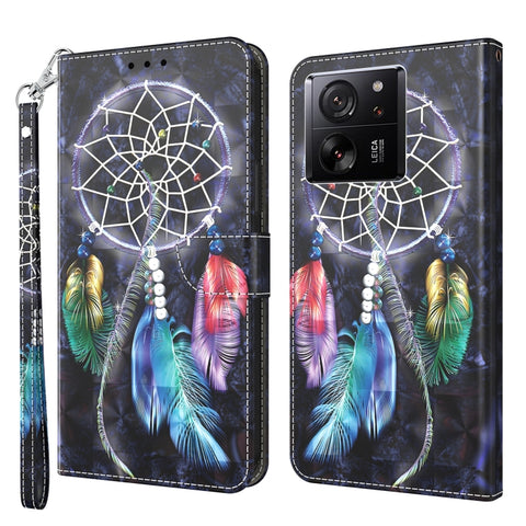 3D Painted Pattern Leather Phone Case, For Xiaomi Redmi Note 13 Pro+, For Xiaomi Redmi Note 13 Pro 5G, For Xiaomi 13T Pro, For Xiaomi 13 Ultra