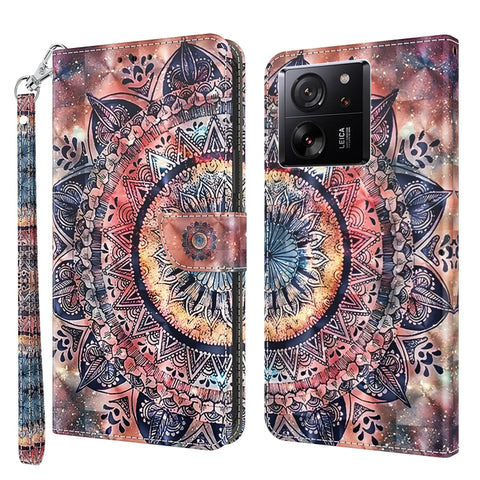 3D Painted Pattern Leather Phone Case, For Xiaomi Redmi Note 13 Pro+, For Xiaomi Redmi Note 13 Pro 5G, For Xiaomi 13T Pro, For Xiaomi 13 Ultra
