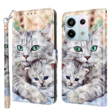 3D Painted Pattern Leather Phone Case, For Xiaomi Redmi Note 13 Pro+, For Xiaomi Redmi Note 13 Pro 5G, For Xiaomi 13T Pro, For Xiaomi 13 Ultra
