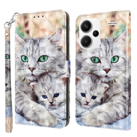 3D Painted Pattern Leather Phone Case, For Xiaomi Redmi Note 13 Pro+, For Xiaomi Redmi Note 13 Pro 5G, For Xiaomi 13T Pro, For Xiaomi 13 Ultra
