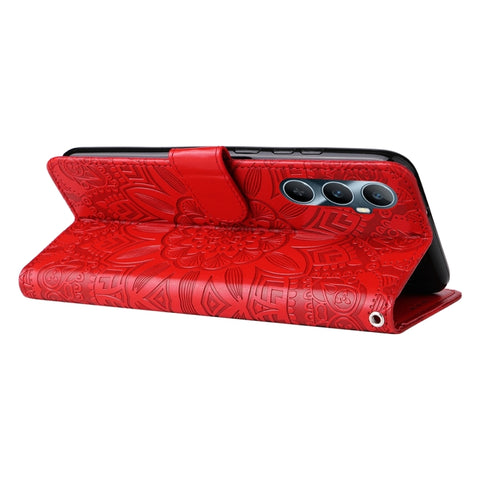 Embossed Sunflower Leather Phone Case, For Realme C65 4G, For Realme C55, For Realme GT Neo 5 5G / GT3