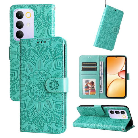 Embossed Sunflower Leather Phone Case, For Realme P4R 5G / P4x 4G / C100 4G / C100i, For Realme 16 Pro+ 5G, For Realme 16 Pro 5G, For Realme P4x 5G, For Realme 15x 5G India / Realme C85 5G, For Realme C85 Pro 4G, For Realme 15T 5G                      ...