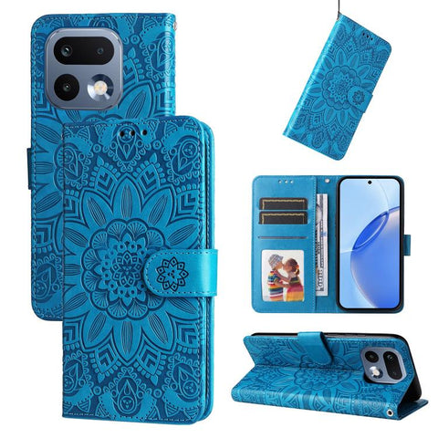 Embossed Sunflower Leather Phone Case, For Realme P4R 5G / P4x 4G / C100 4G / C100i, For Realme 16 Pro+ 5G, For Realme 16 Pro 5G, For Realme P4x 5G, For Realme 15x 5G India / Realme C85 5G, For Realme C85 Pro 4G, For Realme 15T 5G                      ...