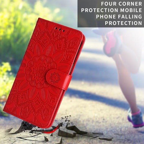 Embossed Sunflower Leather Phone Case, For Realme P4R 5G / P4x 4G / C100 4G / C100i, For Realme 16 Pro+ 5G, For Realme 16 Pro 5G, For Realme P4x 5G, For Realme 15x 5G India / Realme C85 5G, For Realme C85 Pro 4G, For Realme 15T 5G                      ...