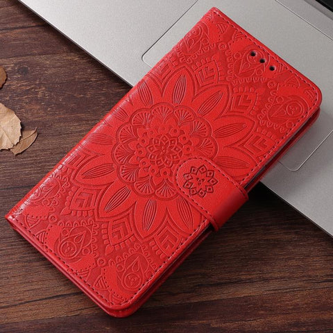 Embossed Sunflower Leather Phone Case, For Realme P4R 5G / P4x 4G / C100 4G / C100i, For Realme 16 Pro+ 5G, For Realme 16 Pro 5G, For Realme P4x 5G, For Realme 15x 5G India / Realme C85 5G, For Realme C85 Pro 4G, For Realme 15T 5G                      ...