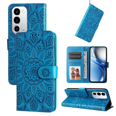 Embossed Sunflower Leather Phone Case, For Realme P4R 5G / P4x 4G / C100 4G / C100i, For Realme 16 Pro+ 5G, For Realme 16 Pro 5G, For Realme P4x 5G, For Realme 15x 5G India / Realme C85 5G, For Realme C85 Pro 4G, For Realme 15T 5G                      ...