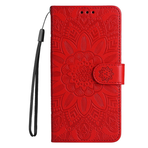 Embossed Sunflower Leather Phone Case, For Huawei Mate 60 Pro, For Huawei nova 11 Pro, For Huawei nova 11