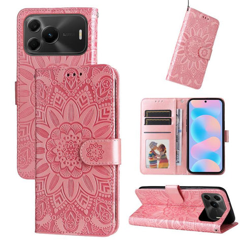 Embossed Sunflower Leather Phone Case, For Huawei nova 16 SE 5G, For Huawei nova 16, For Huawei Enjoy 90 Pro Max 5G, For Huawei Enjoy 90 / Enjoy 90 Plus 5G, For Huawei Enjoy 80 Plus, For Huawei nova 15 Pro / nova 15 Ultra, For Huawei Mate 70 Air 5G    ...