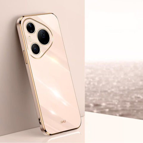 XINLI Straight Edge 6D Electroplate TPU Phone Case, For Huawei Pura 90 Pro Max 5G, For Huawei Pura 90 Pro 5G, For Huawei Pura 90 5G, For Huawei Mate 80 Pro Max, For Huawei Mate 80, For Huawei Mate 70 Air