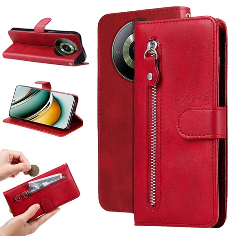 Fashion Calf Texture Zipper Leather Phone Case, For Realme 12 5G, For Realme 12+, For Realme 12 Pro+, For Realme C67 4G Global, For Realme C67 5G / 11 5G Taiwan Version, For Realme 11 4G Global, For Realme C53 / Narzo N53, For Realme 11                ...