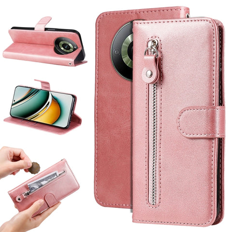 Fashion Calf Texture Zipper Leather Phone Case, For Realme 12 5G, For Realme 12+, For Realme 12 Pro+, For Realme C67 4G Global, For Realme C67 5G / 11 5G Taiwan Version, For Realme 11 4G Global, For Realme C53 / Narzo N53, For Realme 11                ...