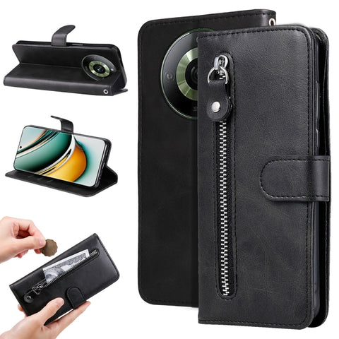 Fashion Calf Texture Zipper Leather Phone Case, For Realme 12 5G, For Realme 12+, For Realme 12 Pro+, For Realme C67 4G Global, For Realme C67 5G / 11 5G Taiwan Version, For Realme 11 4G Global, For Realme C53 / Narzo N53, For Realme 11                ...