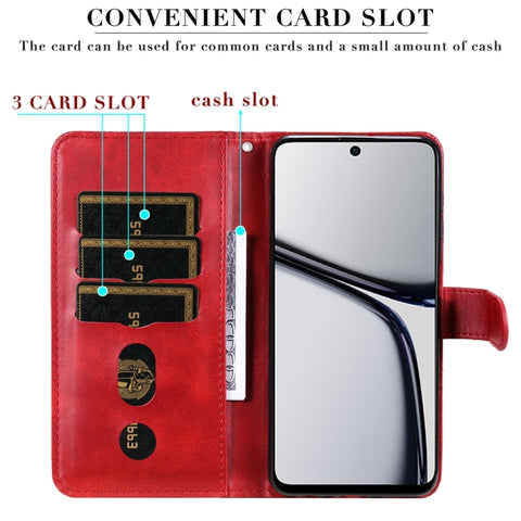 Fashion Calf Texture Zipper Leather Phone Case, For Realme C65 4G, For Realme C55, For Realme GT Neo 5 5G / GT3