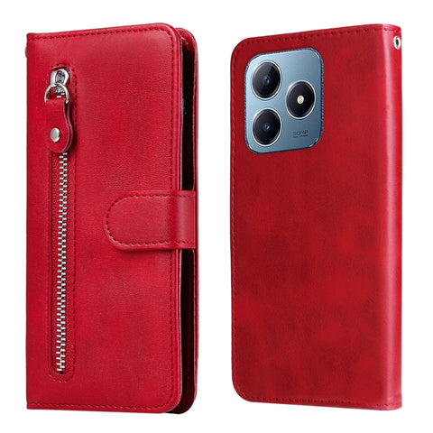 Fashion Calf Texture Zipper Leather Phone Case, For Realme C71 4G / C75 4G / 5G / 14x, For Realme 14 Global, For Realme 14 Pro+ Global, For Realme 14 Pro Global, For Realme GT 7 Pro, For Realme 13+, For Realme 13 Pro / 13 Pro+ / P1 Pro Global          ...