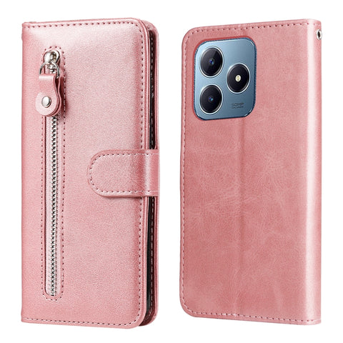 Fashion Calf Texture Zipper Leather Phone Case, For Realme C71 4G / C75 4G / 5G / 14x, For Realme 14 Global, For Realme 14 Pro+ Global, For Realme 14 Pro Global, For Realme GT 7 Pro, For Realme 13+, For Realme 13 Pro / 13 Pro+ / P1 Pro Global          ...