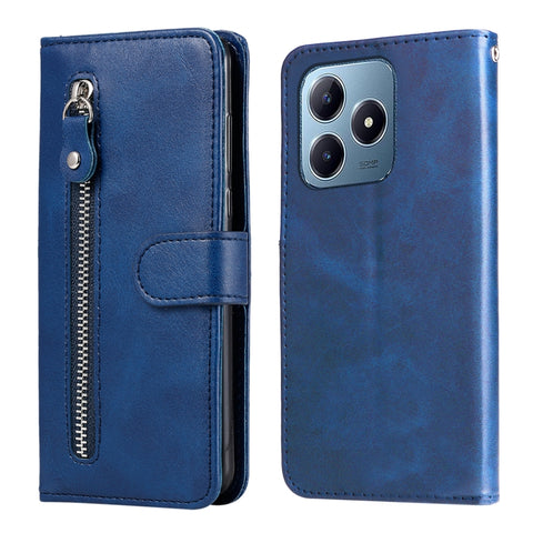 Fashion Calf Texture Zipper Leather Phone Case, For Realme C71 4G / C75 4G / 5G / 14x, For Realme 14 Global, For Realme 14 Pro+ Global, For Realme 14 Pro Global, For Realme GT 7 Pro, For Realme 13+, For Realme 13 Pro / 13 Pro+ / P1 Pro Global          ...