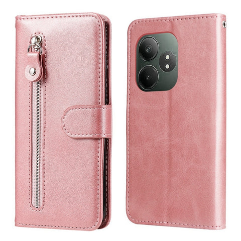 Fashion Calf Texture Zipper Leather Phone Case, For Realme C71 4G / C75 4G / 5G / 14x, For Realme 14 Global, For Realme 14 Pro+ Global, For Realme 14 Pro Global, For Realme GT 7 Pro, For Realme 13+, For Realme 13 Pro / 13 Pro+ / P1 Pro Global          ...