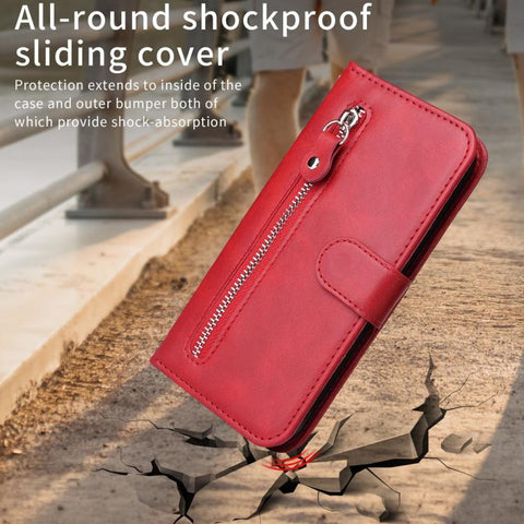 Fashion Calf Texture Zipper Leather Phone Case, For Realme C71 4G / C75 4G / 5G / 14x, For Realme 14 Global, For Realme 14 Pro+ Global, For Realme 14 Pro Global, For Realme GT 7 Pro, For Realme 13+, For Realme 13 Pro / 13 Pro+ / P1 Pro Global          ...