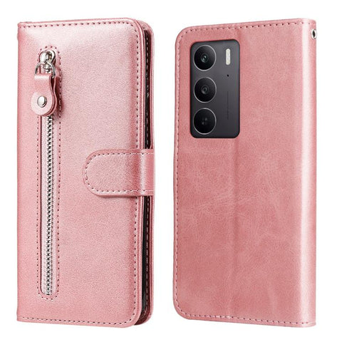 Fashion Calf Texture Zipper Leather Phone Case, For Realme C71 4G / C75 4G / 5G / 14x, For Realme 14 Global, For Realme 14 Pro+ Global, For Realme 14 Pro Global, For Realme GT 7 Pro, For Realme 13+, For Realme 13 Pro / 13 Pro+ / P1 Pro Global          ...