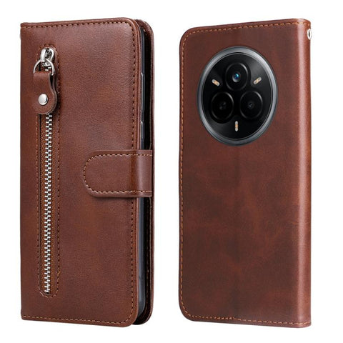 Fashion Calf Texture Zipper Leather Phone Case, For Realme C71 4G / C75 4G / 5G / 14x, For Realme 14 Global, For Realme 14 Pro+ Global, For Realme 14 Pro Global, For Realme GT 7 Pro, For Realme 13+, For Realme 13 Pro / 13 Pro+ / P1 Pro Global          ...