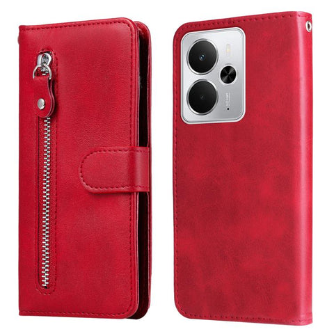 Fashion Calf Texture Zipper Leather Phone Case, For Realme C71 4G / C75 4G / 5G / 14x, For Realme 14 Global, For Realme 14 Pro+ Global, For Realme 14 Pro Global, For Realme GT 7 Pro, For Realme 13+, For Realme 13 Pro / 13 Pro+ / P1 Pro Global          ...