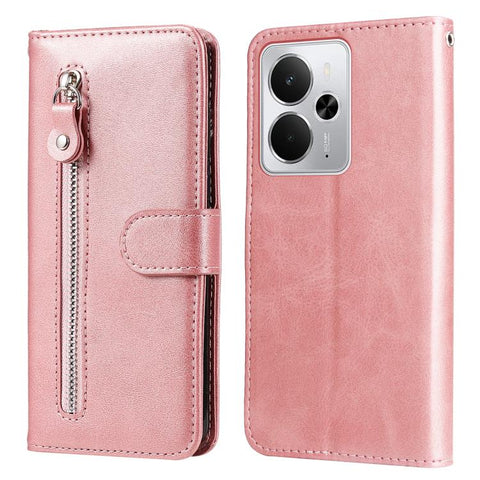 Fashion Calf Texture Zipper Leather Phone Case, For Realme C71 4G / C75 4G / 5G / 14x, For Realme 14 Global, For Realme 14 Pro+ Global, For Realme 14 Pro Global, For Realme GT 7 Pro, For Realme 13+, For Realme 13 Pro / 13 Pro+ / P1 Pro Global          ...