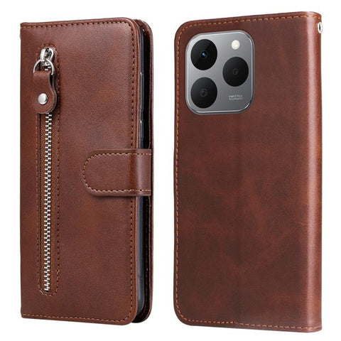 Fashion Calf Texture Zipper Leather Phone Case, For Realme P4R 5G / P4x 4G / C100 4G / C100i, For Realme 16 Pro+ 5G, For Realme 16 Pro 5G, For Realme P4x 5G, For Realme 15x 5G India / Realme C85 5G, For Realme C85 Pro 4G, For Realme 15T 5G             ...