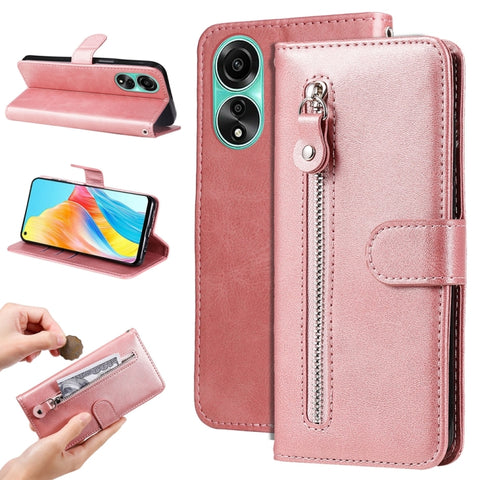 Fashion Calf Texture Zipper Leather Phone Case, For OPPO A38 4G / A18 4G Global, For OPPO A58 4G, For OPPO Reno10 5G / Reno10 Pro 5G Global, For OPPO A78 4G, For OPPO Find X8 Pro, For OPPO A79 5G