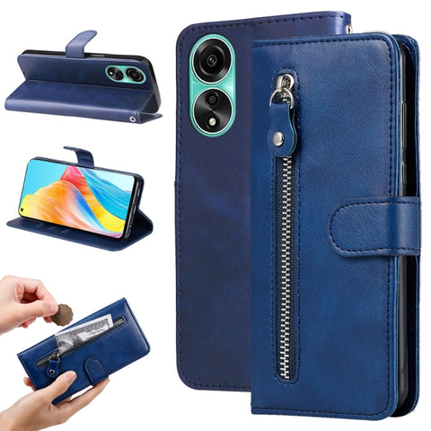 Fashion Calf Texture Zipper Leather Phone Case, For OPPO A38 4G / A18 4G Global, For OPPO A58 4G, For OPPO Reno10 5G / Reno10 Pro 5G Global, For OPPO A78 4G, For OPPO Find X8 Pro, For OPPO A79 5G