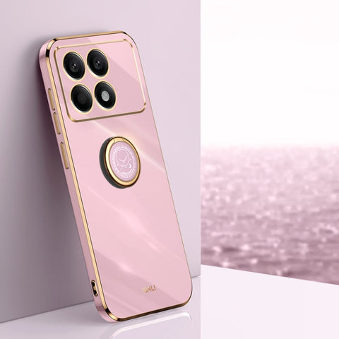 XINLI Straight Edge 6D Electroplate TPU Phone Case with Ring Holder, For Xiaomi Redmi Note 12R, For Xiaomi Redmi K70, For Xiaomi Redmi 12 4G, For Xiaomi Redmi Note 12S 4G, For Xiaomi Redmi Note 12 Pro 4G, For Xiaomi Redmi Note 12 Turbo