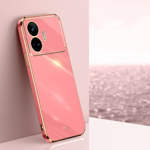 XINLI Straight 6D Plating Gold Edge TPU Phone Case, For Realme GT Neo5 SE, For Realme C55